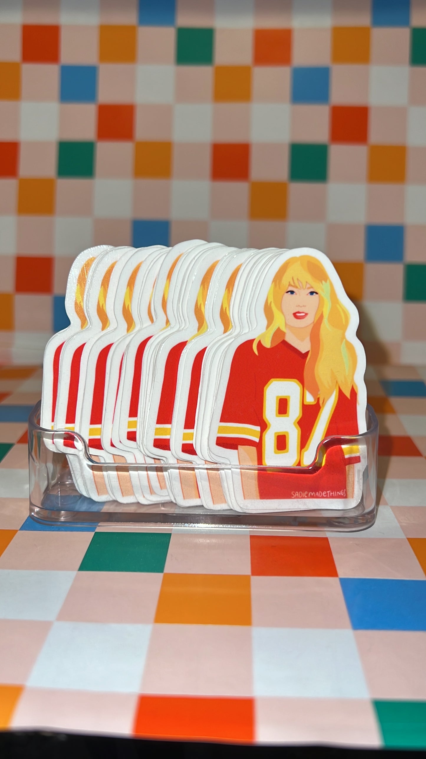 Taylor in 87 Jersey Sticker