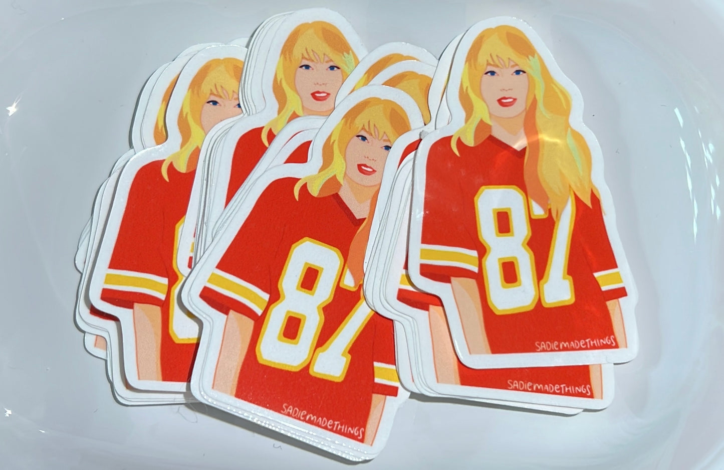 Taylor in 87 Jersey Sticker