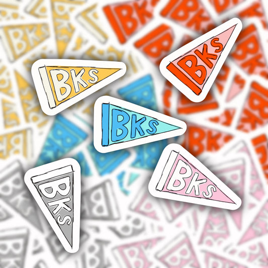 Brookside Pennant Stickers