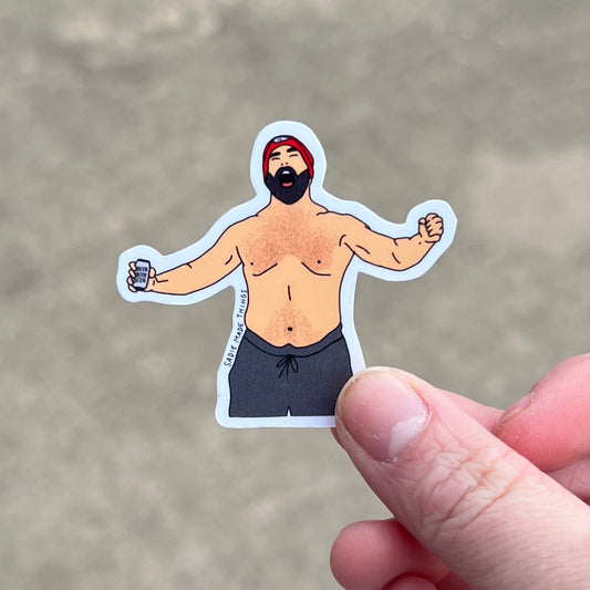 Jason Kelce Shirtless 2” Sticker